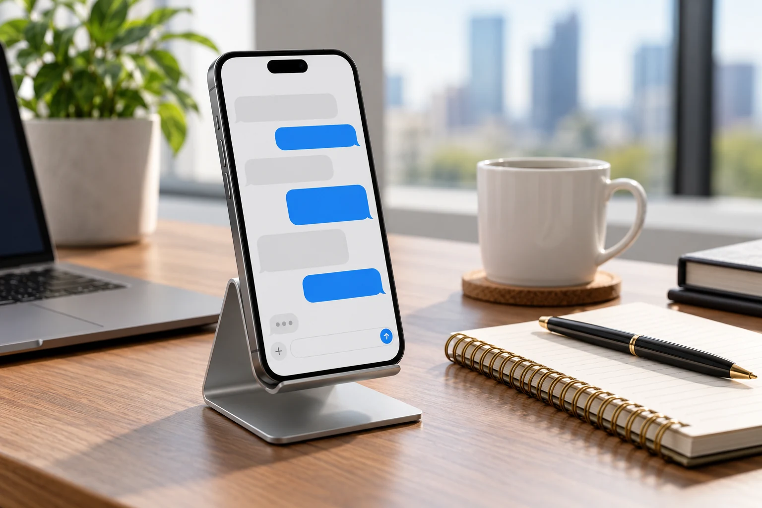 Conversational message interface on a smartphone