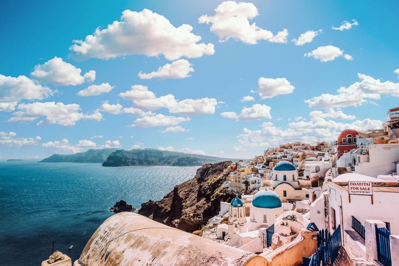 Historic European architecture along a waterfront